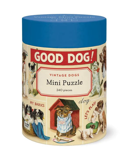 Cavallini & Co Mini Puzzle – Vintage Dogs, 240 Pieces