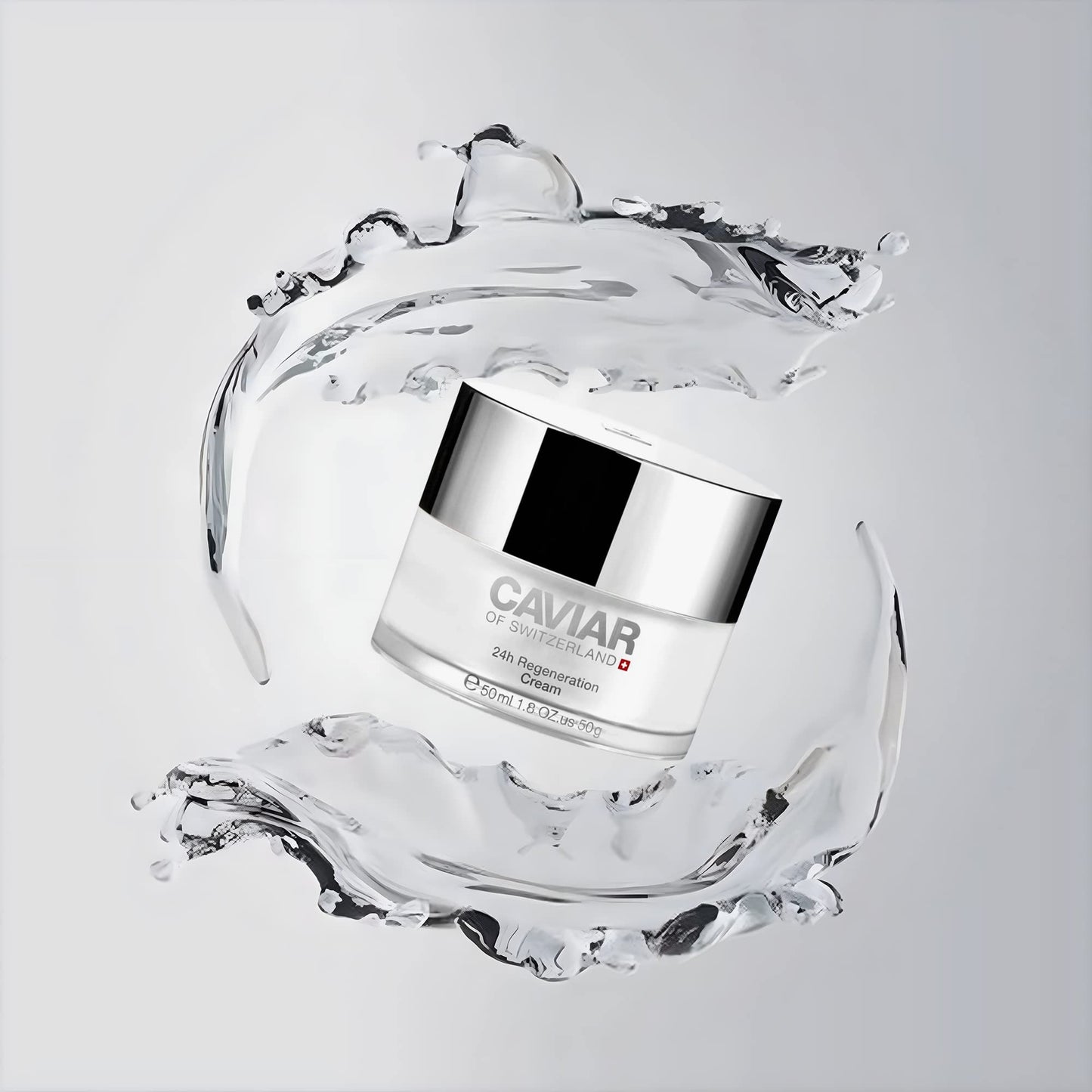 Caviar Face Moisturizer Regenerate Cream – Anti-Aging with Hyaluronic Acid & Resveratrol | 1.6 oz | Caviar of Switzerland
