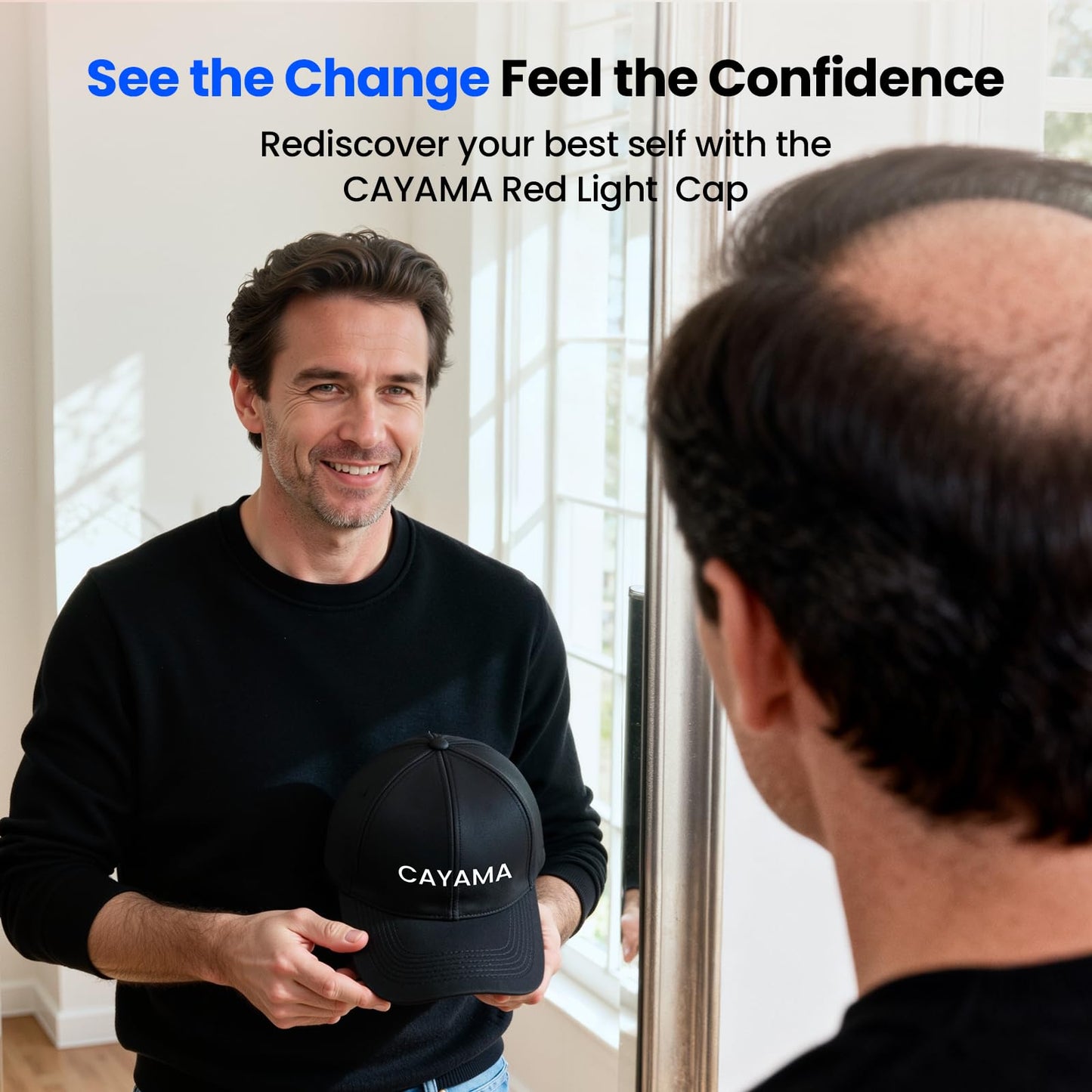 CAYAMA Red Light Hair Growth Cap – Cordless At-Home Hair Therapy for Men & Women