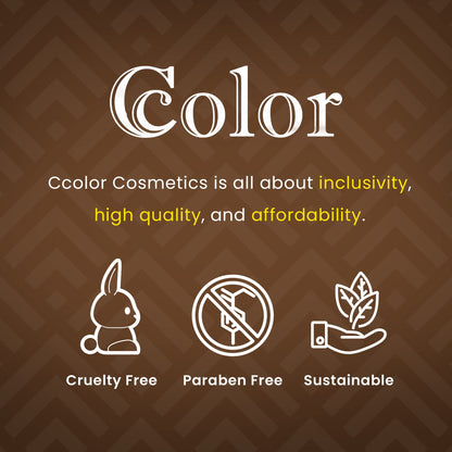 Ccolor Cosmetics - Matte Natural 9-Color Eyeshadow Palette | Neutral Matte Finish, Long-Wearing Pigment