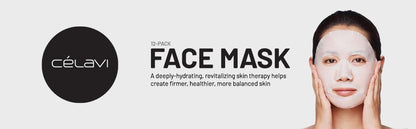 Celavi Cosmetics Face Mask Set – 24 K-Beauty Sheet Masks, Made in Korea