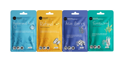 Celavi Cosmetics Face Mask Set – 24 K-Beauty Sheet Masks, Made in Korea
