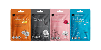 Celavi Cosmetics Face Mask Set – 24 K-Beauty Sheet Masks, Made in Korea