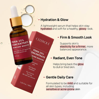CELDYQUE Salmon DNA PDRN 250k ppm Booster - Microneedling Serum with EGF & Panthenol (1 fl oz)