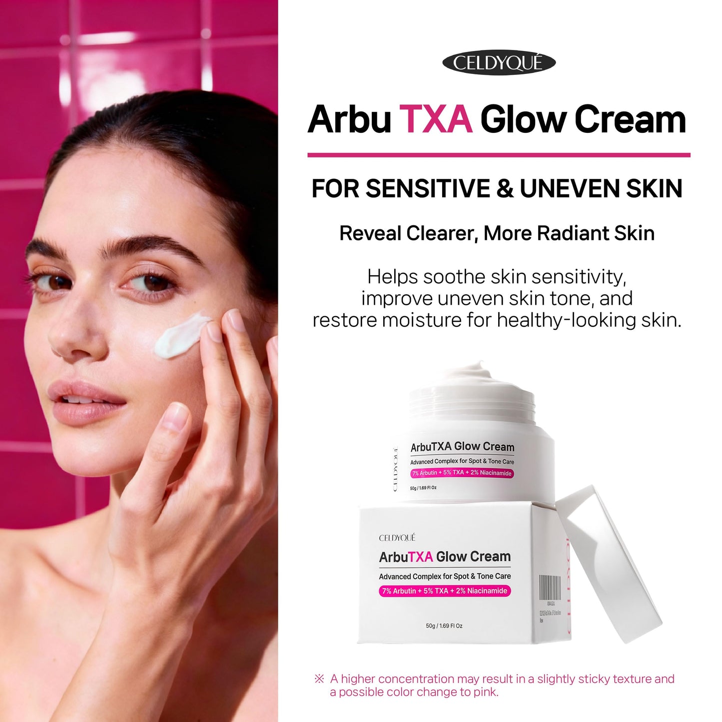 CELDYQUE Arbutin 7% + Tranexamic 5% + Niacinamide 2% Intensive Tone Care Cream