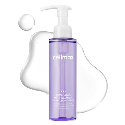 Celimax Derma Nature Fresh Blackhead Jojoba Cleansing Oil | Light, Non-Greasy Makeup Remover 150ml