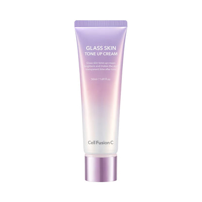 Cell Fusion C Glass Skin Tone Up Cream – Vitamins + Alpha-Arbutin for Bright, Even Skin Tone