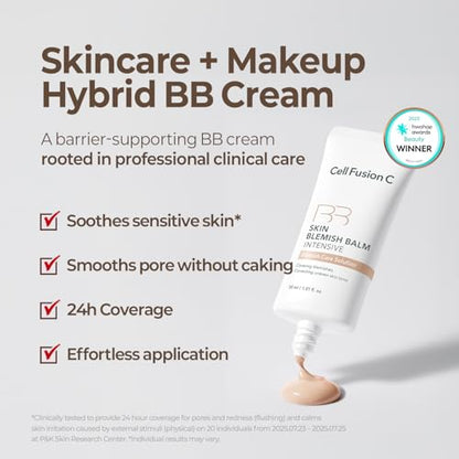 Cell Fusion C Skin Blemish Balm No.19 Light – 24h Coverage, Natural Finish, Tinted Moisturizer