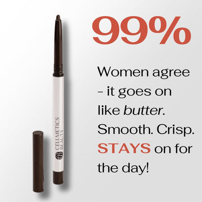 CELLMETICS Beauty Long-Wear Cream Eyeliner - Cold Brown (2) - Water-Resistant and Smudge-Proof