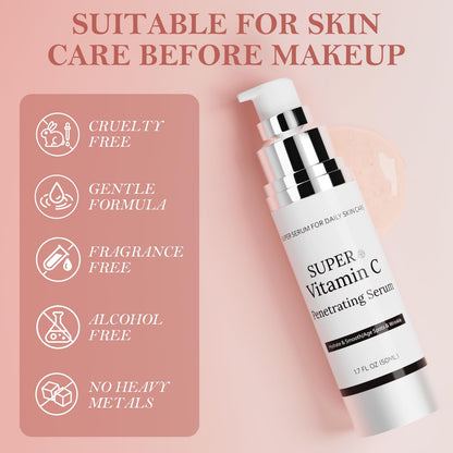 Cemsazorl Vitamin C Serum for Face – Hydrating 50ML for Women Over 70 with Hyaluronic Acid