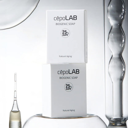cepoLAB Biogenic Soap with 25% CLEPS® | Gentle Hydrating Cleanser for Face & Body – Olive Oil, Shea Butter & Lavender