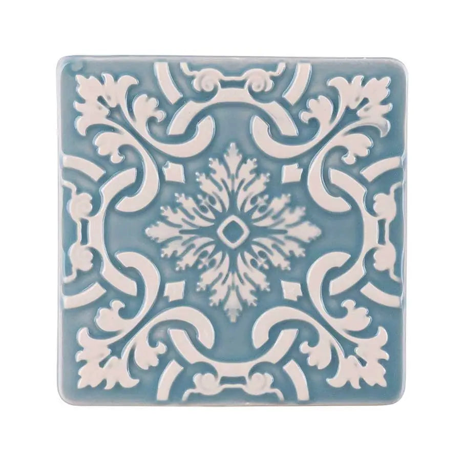 Set of 2 Ceramic Coasters Azulejo | Blue