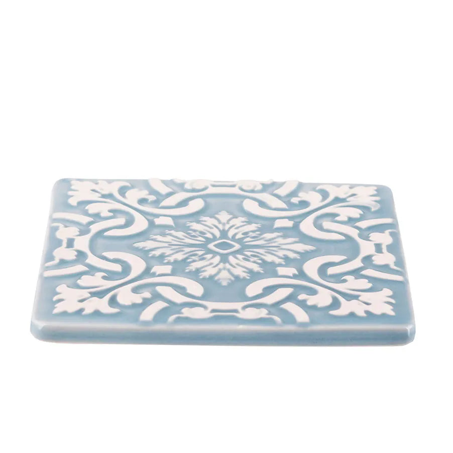 Set of 2 Ceramic Coasters Azulejo | Blue
