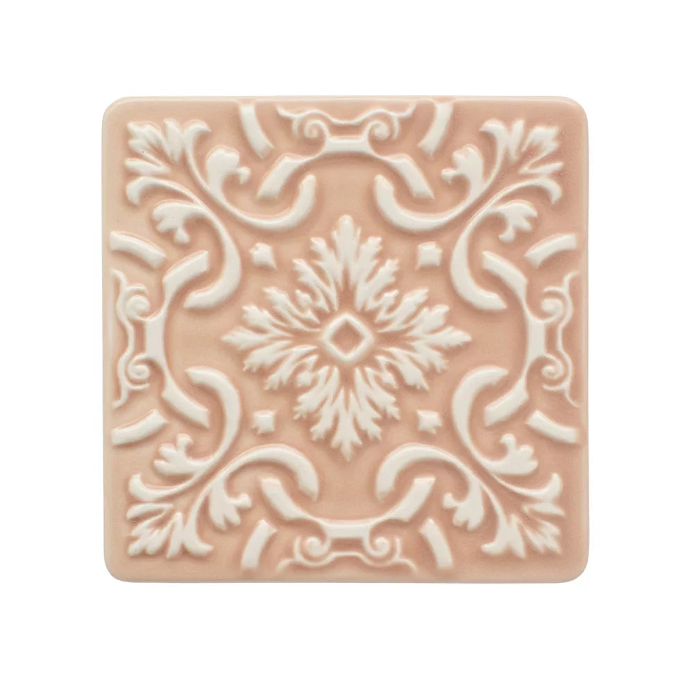 Set of 2 Ceramic Coasters Azulejo | Pink