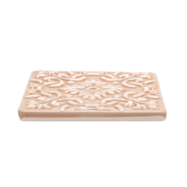 Set of 2 Ceramic Coasters Azulejo | Pink