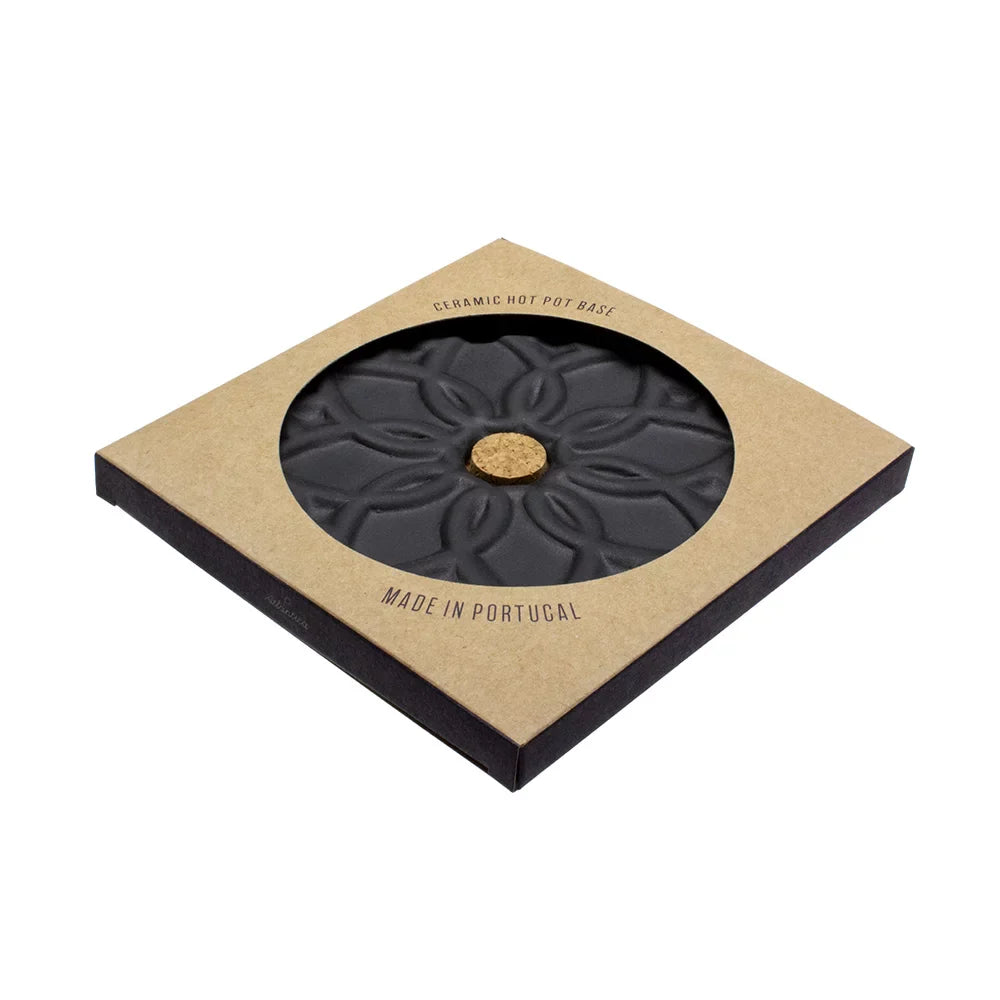 Ceramic Hot Pot Stand Elvira - Black
