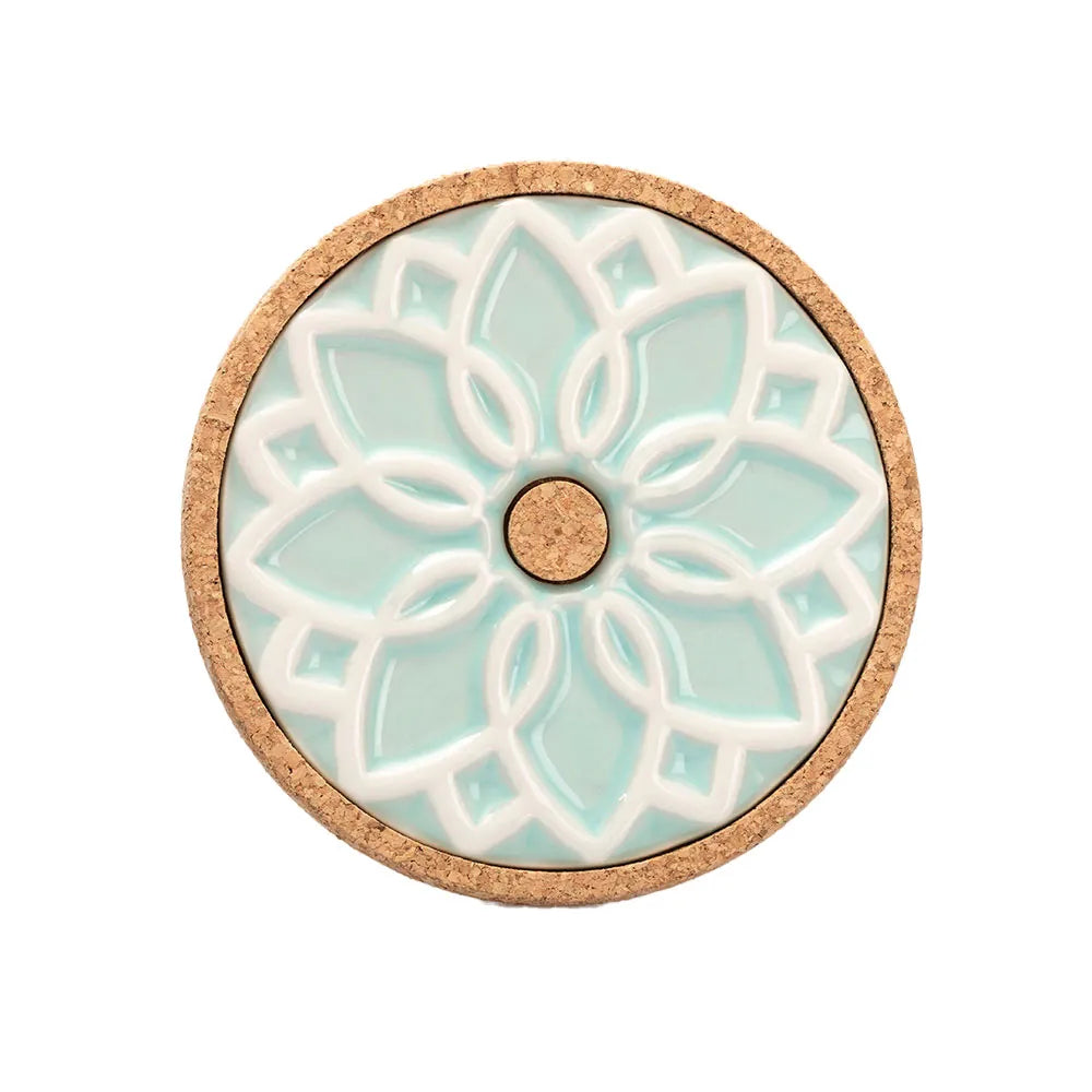 Ceramic Hot Pot Stand Elvira - Mint