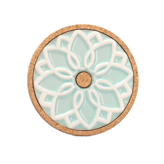 Ceramic Hot Pot Stand Elvira - Mint