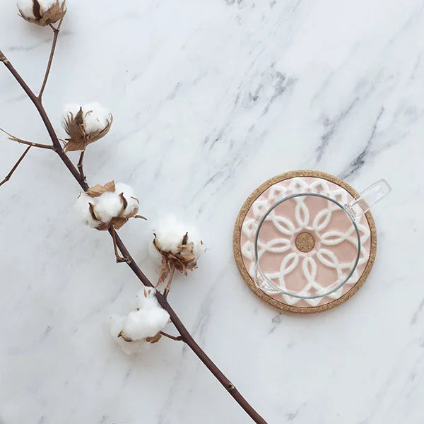 Ceramic Hot Pot Stand Elvira - Pink