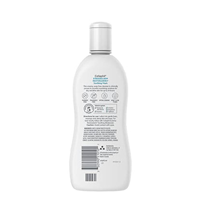 Cetaphil RESTORADERM Soothing Wash 3-Pack – Fragrance-Free, Hypoallergenic