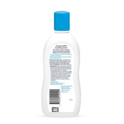Cetaphil RESTORADERM Soothing Wash 3-Pack – Fragrance-Free, Hypoallergenic
