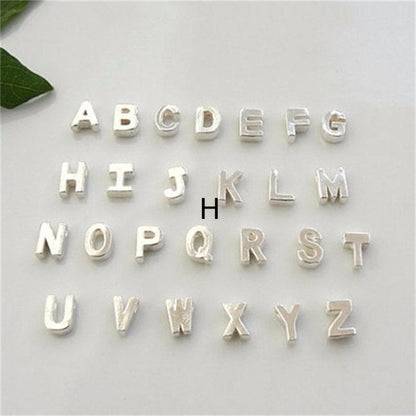 Peach Heart Shaped A-Z Letter Necklace