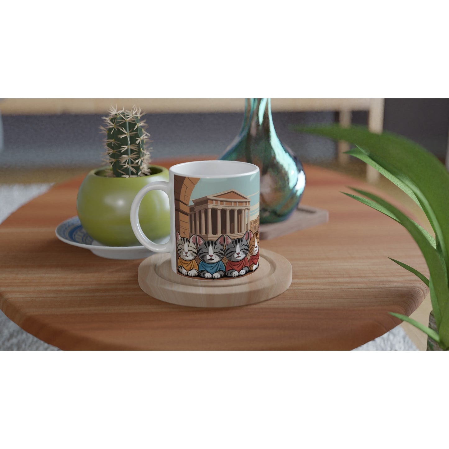 Ancient Roman Animal Lovers Mug – Ceramic 11oz Coffee Cup 🐾🏛️
