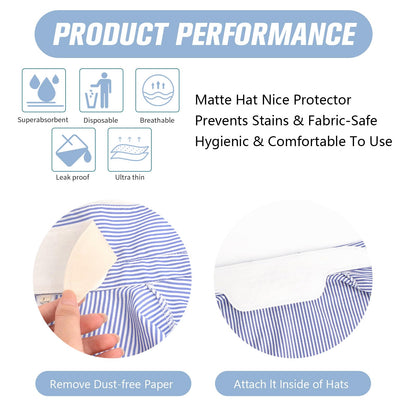 CFGROW Collar Protector Sweat Pads – 80 Disposable Self-Adhesive Neck Liners for Stay-Dry Shirts