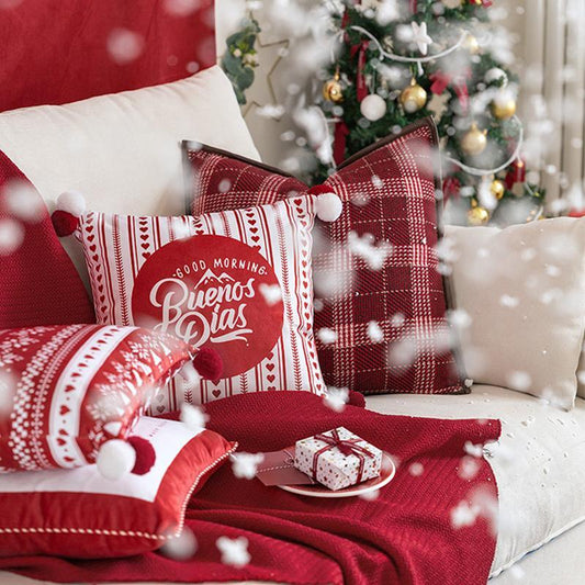 CH12 Set Of Four Cushions, Christmas Pattern