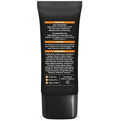 CHAMUEL MEN Anti Aging Daily Aftershave for Men – All Natural Facial Moisturizer with Argan, Shea & Aloe, 2.6 oz