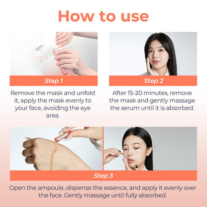 CHANDO HIMALAYA 2-Step Astaxanthin Firming Ampoule Mask – Radiance & Firmness (1.5ml + 5x33ml)