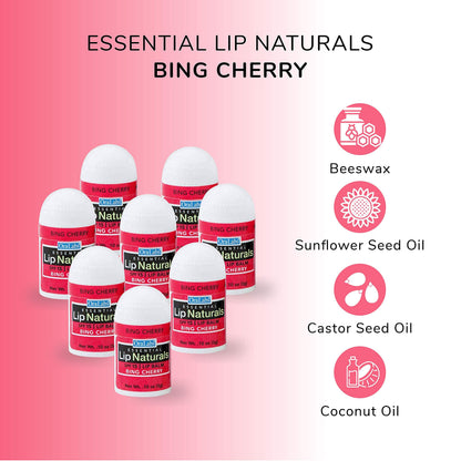 CHAP-ICE Lip Naturals Mini Bing Cherry Lip Balm SPF 15 - 12-Pack, Made in USA