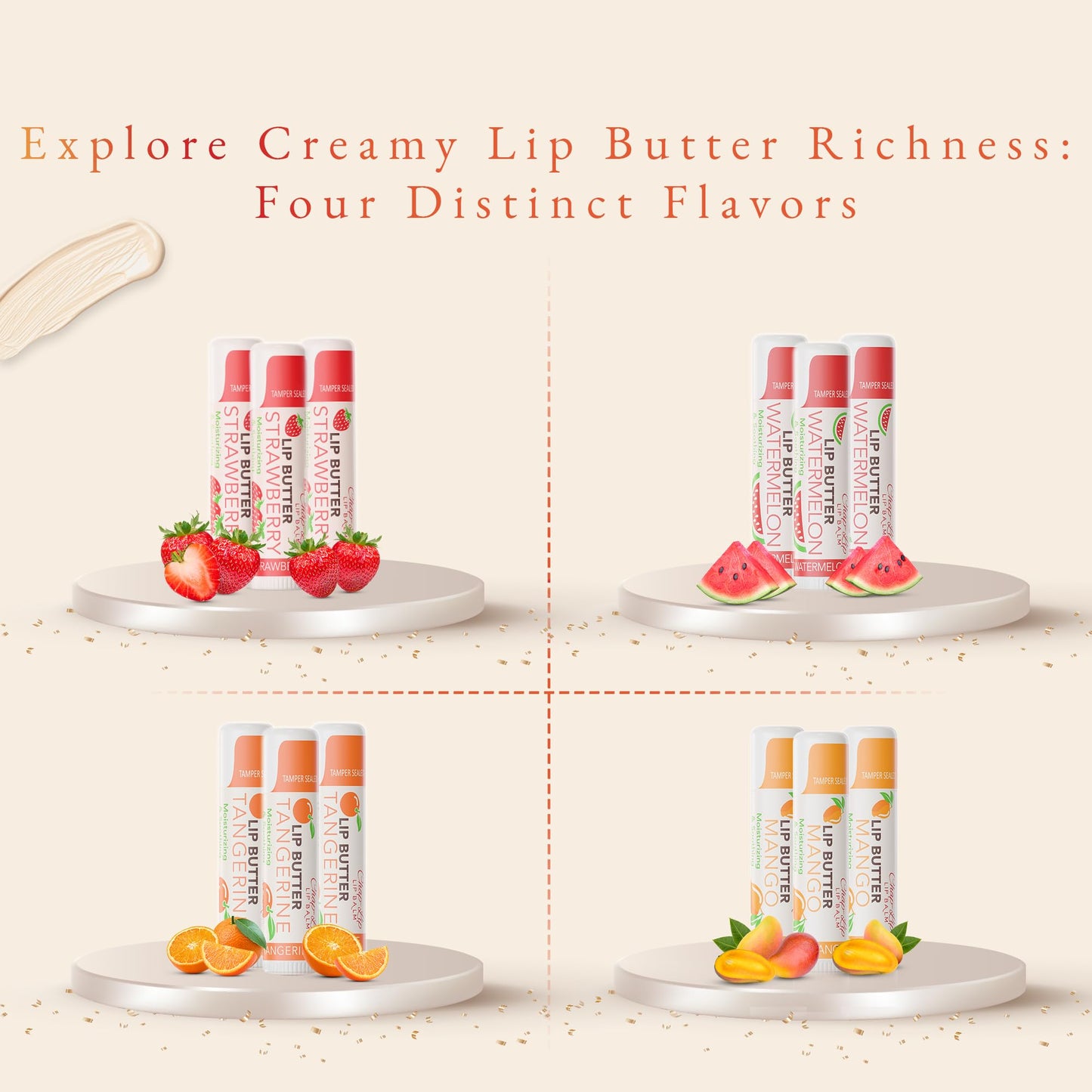 CHAP-LIP Original Lip Balm Bulk Pack — 48 Pack x 12 Boxes, Fruit Flavors, Coconut Oil & Cocoa Butter – Made in USA