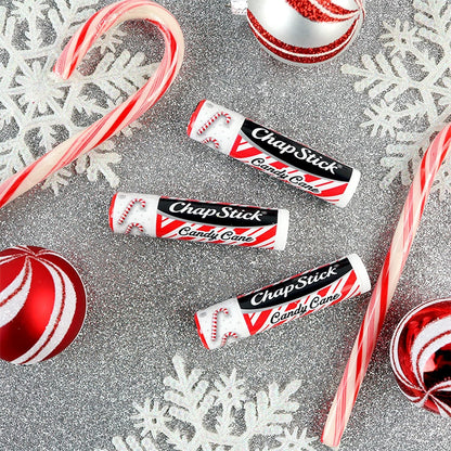 ChapStick Candy Cane Bulk Lip Balm – 12 Sticks Fresh Mint Moisturizer | Stocking Stuffers