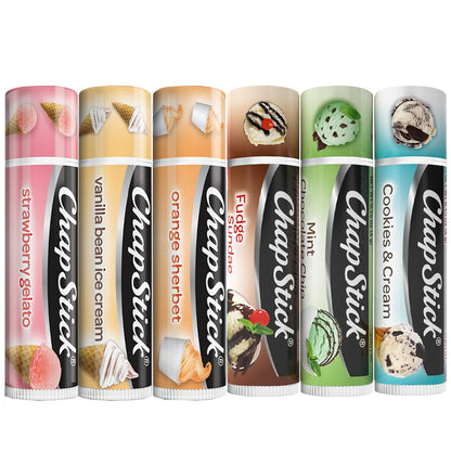 ChapStick Lip Balm Ice Cream Collection 3-Pack + Ice Cream Classics 3-Pack