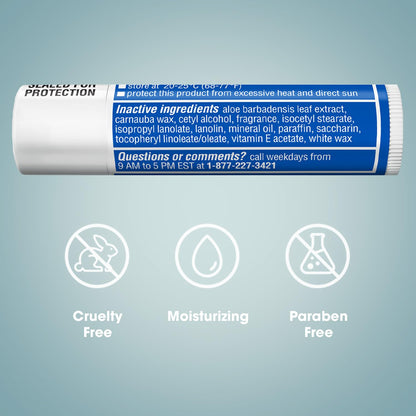 ChapStick Moisturizer 2-in-1 Lipcare SPF 15 Original, 12-Pack | Aloe Vera & Vitamin E