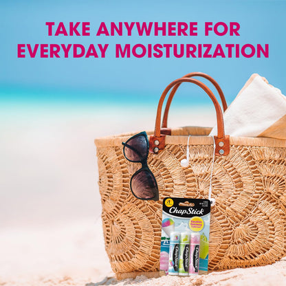 ChapStick Vacation Getaway Lip Balm Collection — Snow Cone, Limeade & Cotton Candy (5-Piece Set)