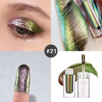 CHARMACY Liquid Duochrome Eyeshadow – Multichrome Finish, Quick-Drying Glitter, 1.6g (#21)