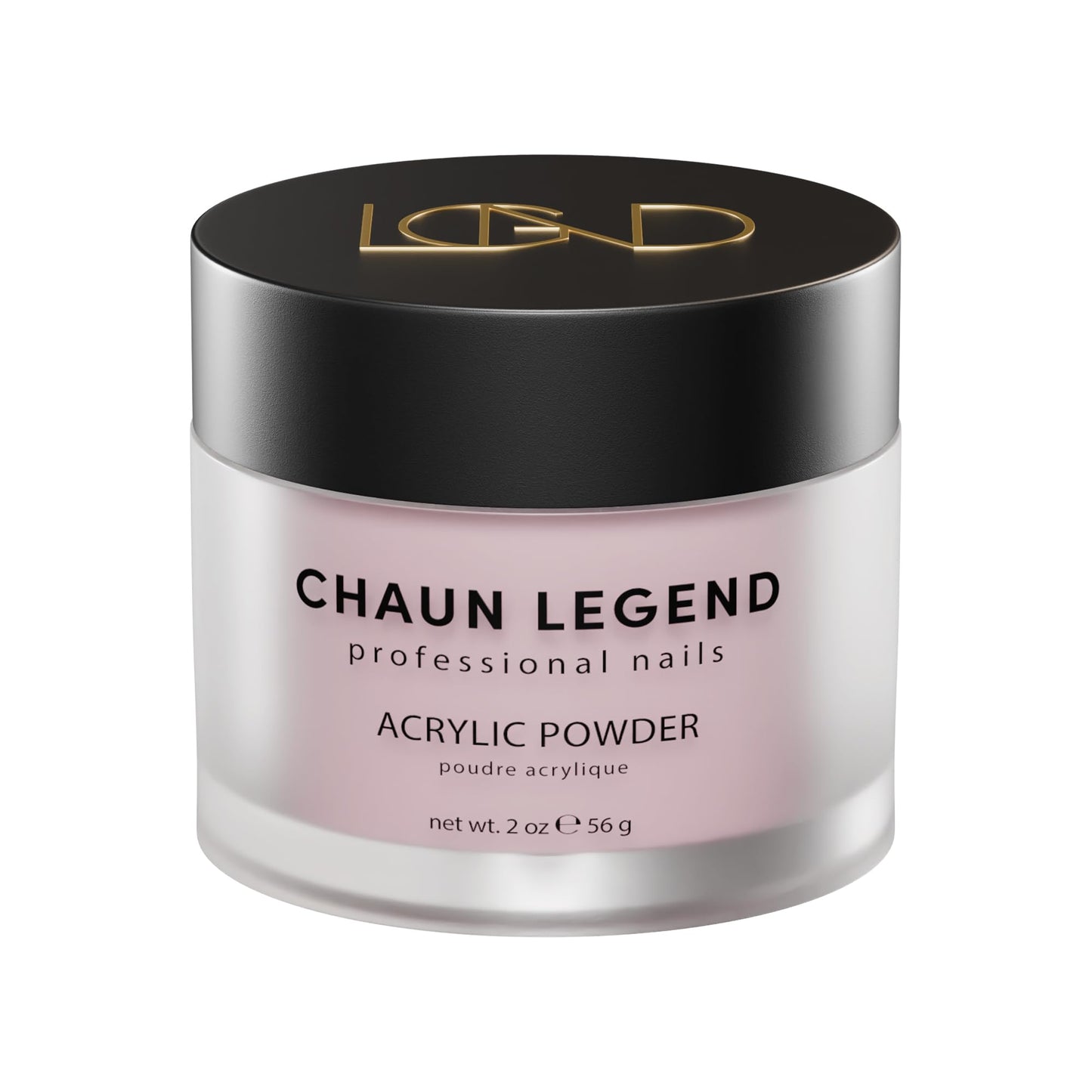 Chaun Legend Acrylic Powder 2oz Pink Parade – Long-Lasting Shimmery Nail Powder for Professionals