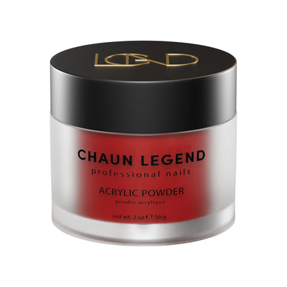 Chaun Legend Acrylic Powder Bad Blood – 2 oz, Long-Lasting Shimmery Nail Powder for Professional Art
