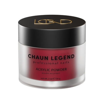 Chaun Legend Acrylic Powder – Raspberry Glaze (2 Oz) | Bubble-Free, Self-Leveling, Salon-Quality