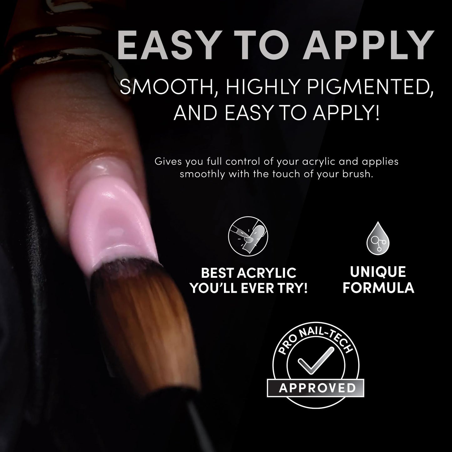Chaun Legend Acrylic Powder Bad Blood – 2 oz, Long-Lasting Shimmery Nail Powder for Professional Art