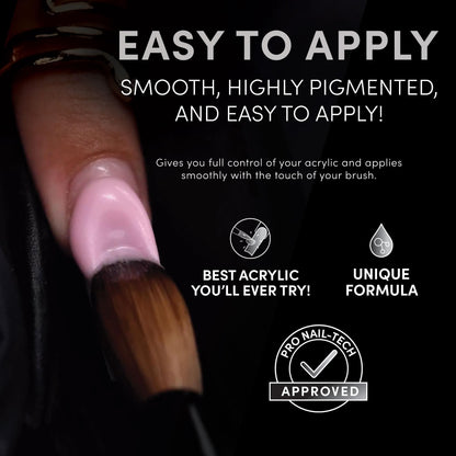 Chaun Legend Acrylic Powder Bad Blood – 2 oz, Long-Lasting Shimmery Nail Powder for Professional Art