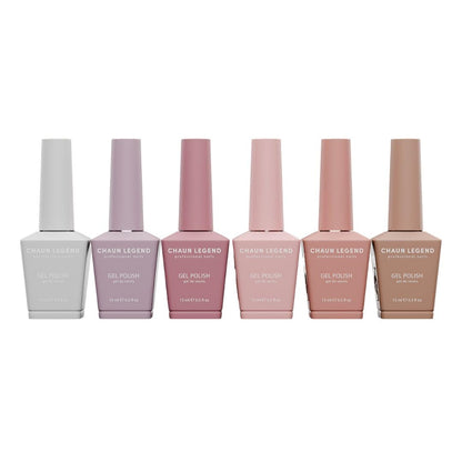 Chaun Legend UV LED Gel Nail Polish Collection – 6 Shades, Long-Lasting & High Shine