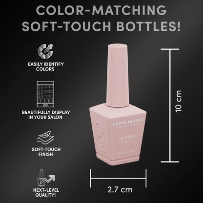 Chaun Legend UV LED Gel Nail Polish Collection – 6 Shades, Long-Lasting & High Shine