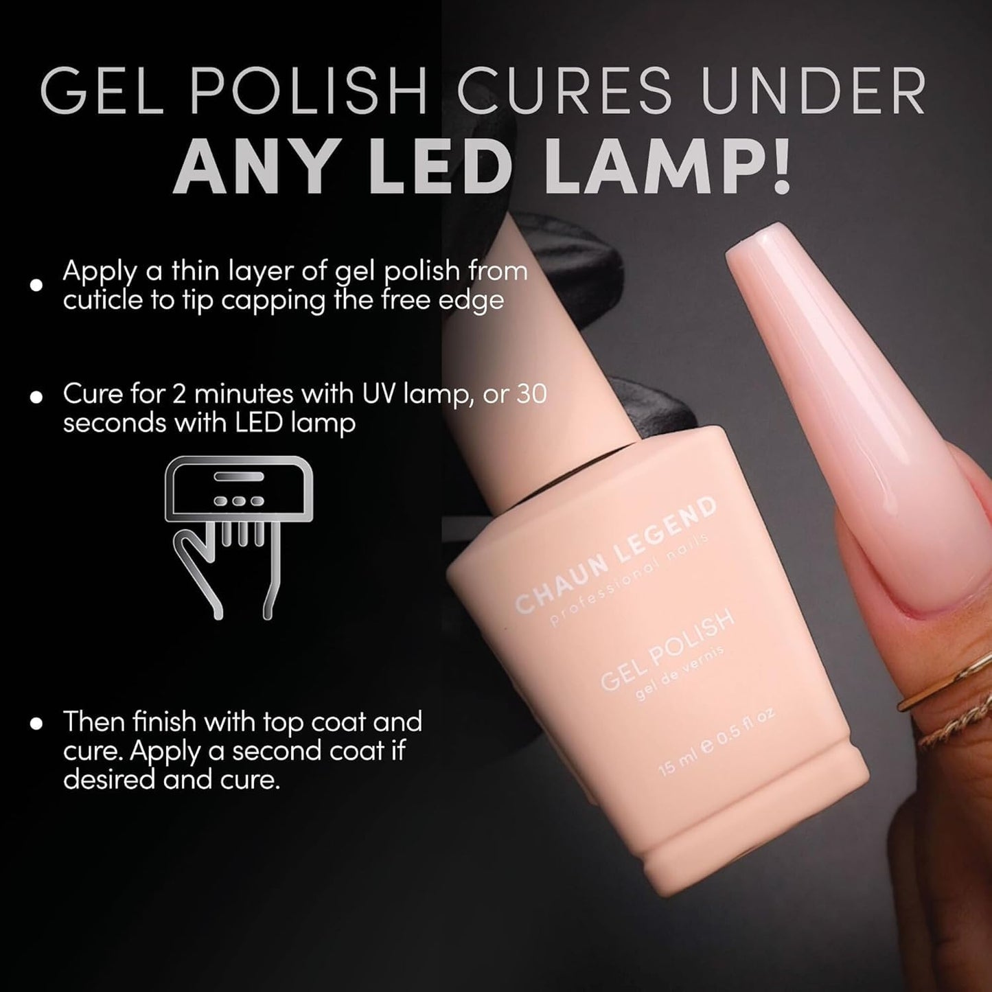 Chaun Legend UV LED Gel Nail Polish Collection – 6 Shades, Long-Lasting & High Shine