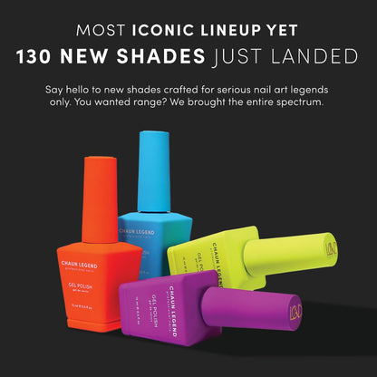 Chaun Legend Gel Nail Polish | Love Unfiltered LG5143 Denim Blue | Soak Off UV/LED Cure Gel Polish High Gloss 15ml