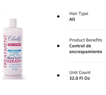 Chelly Superior Brazilian Keratin (Extra Superior) – Professional Salon Treatment USA