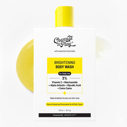 Chemist at Play Brightening Body Wash - Vitamin C Glow, Alpha Arbutin, 15.9 oz