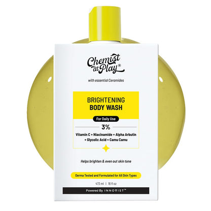 Chemist at Play Brightening Body Wash - Vitamin C Glow, Alpha Arbutin, 15.9 oz
